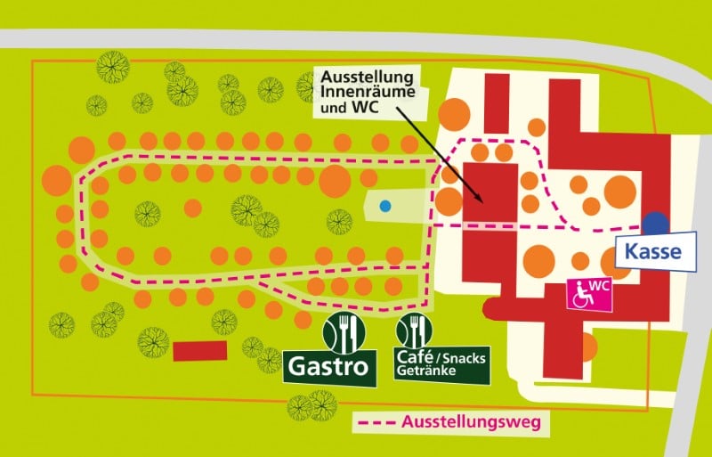 Plan Gartenlust Schloss Jägersburg